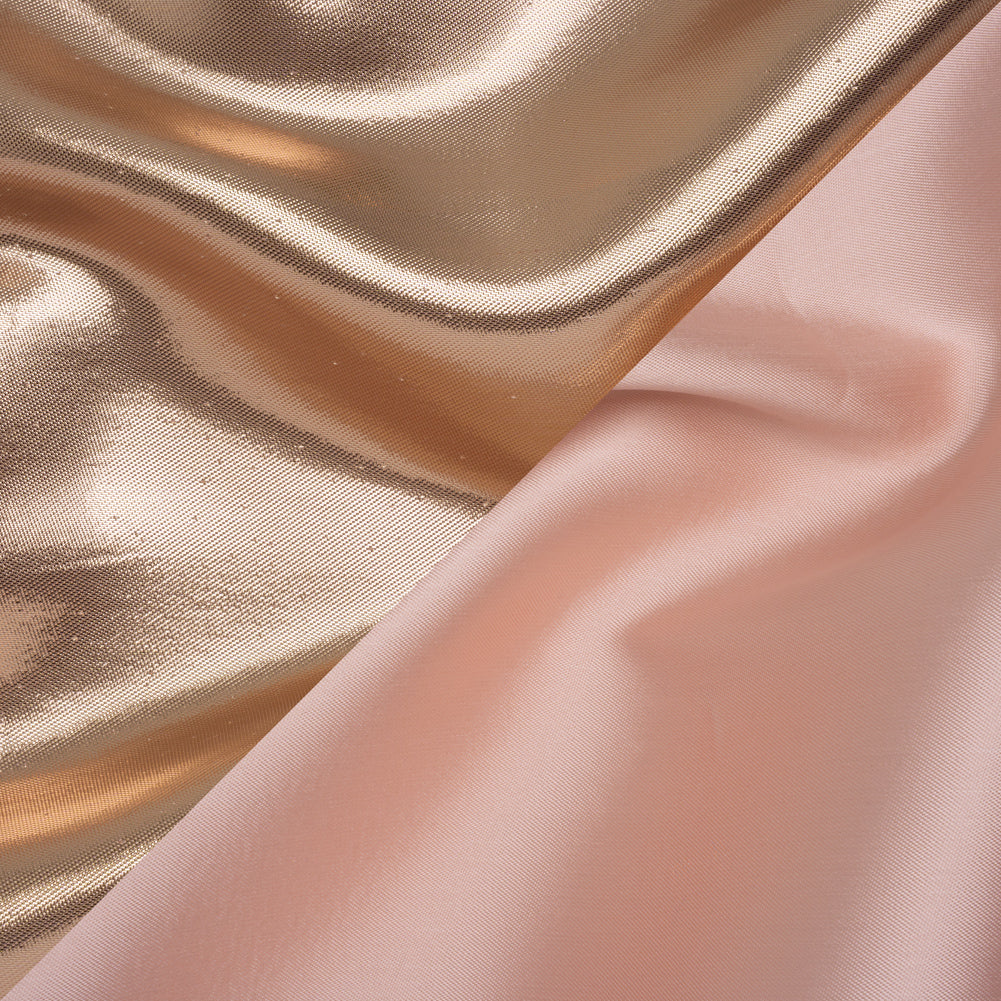 Double Faced Lame Mikado - Peachy Pink - Sara Collection