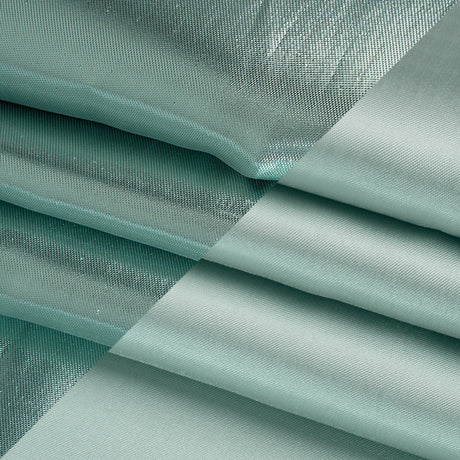 Double Faced Lame Mikado - Mint Green - Sara Collection