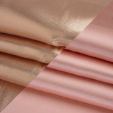Double Faced Lame Mikado - Pink and Rose Gold - Sara Collection