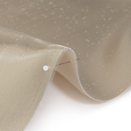 Double Faced Lame Mikado - Oatmeal - Sara Collection