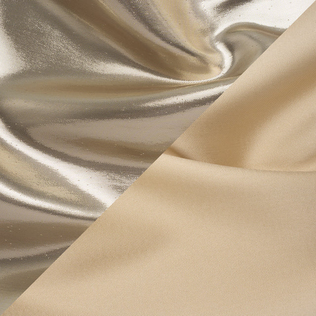 Double Faced Lame Mikado - Oatmeal - Sara Collection