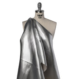 Double Faced Lame Mikado - Dove Gray - Sara Collection