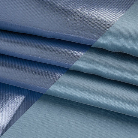 Double Faced Lame Mikado - Muted Blue - Sara Collection