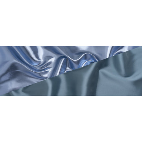 Double Faced Lame Mikado - Muted Blue - Sara Collection