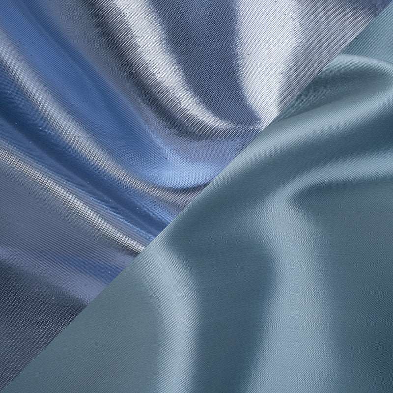 Double Faced Lame Mikado - Muted Blue - Sara Collection