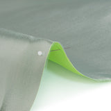 Double Faced Lame Mikado - Neon Green and Silver - Sara Collection