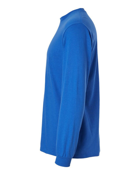 Gildan DryBlend Crewneck Long Sleeve T-Shirt | Moisture-Wicking Cotton Blend