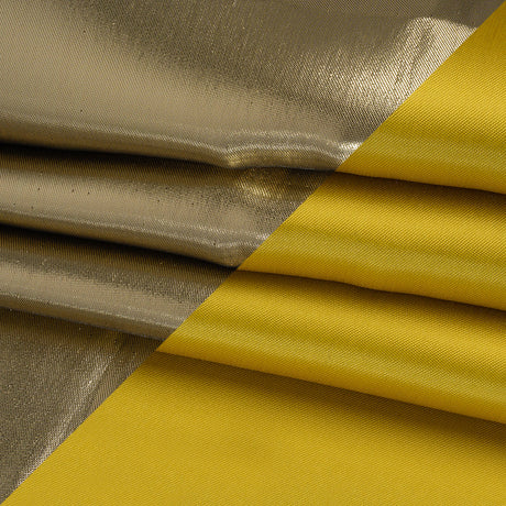 Double Faced Lame Mikado - Yellow - Sara Collection