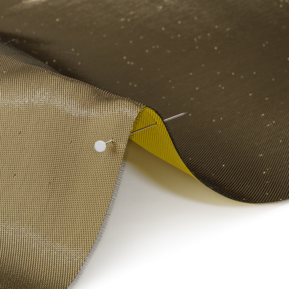 Double Faced Lame Mikado - Yellow - Sara Collection