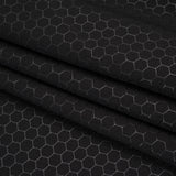 Yaya Han Stretch Scuba Knit - Black Hexagons - Cosplay Collection