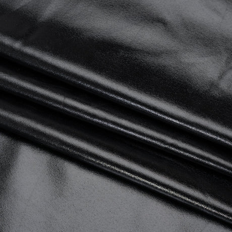 Yaya Han Metallic Foiled Stretch Spandex Polyester Jersey - Black - Cosplay Collection
