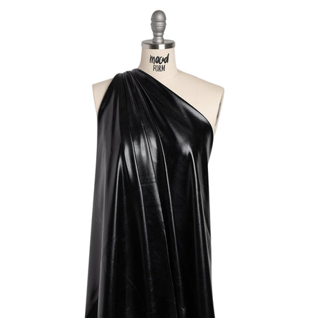 Yaya Han Metallic Foiled Stretch Spandex Polyester Jersey - Black - Cosplay Collection