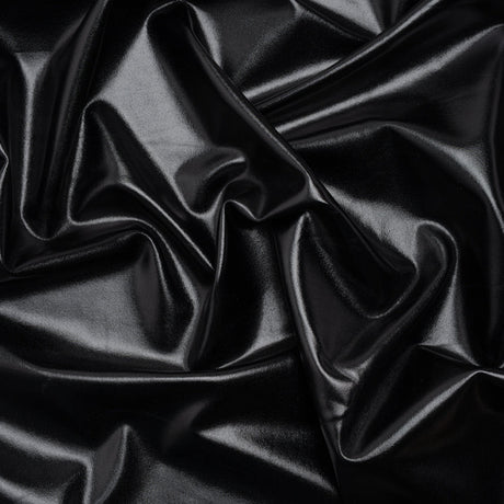 Yaya Han Metallic Foiled Stretch Spandex Polyester Jersey - Black - Cosplay Collection