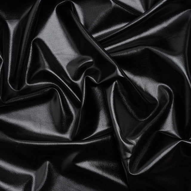 Yaya Han Metallic Foiled Stretch Spandex Polyester Jersey - Black - Cosplay Collection