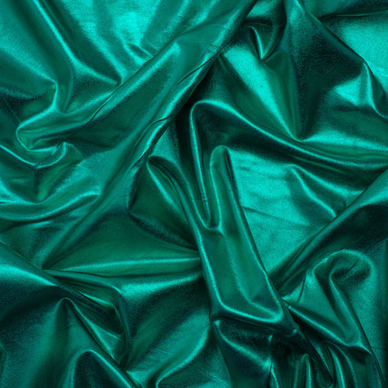 Yaya Han Metallic Foiled Stretch Spandex Polyester Jersey - Emerald Green - Cosplay Collection