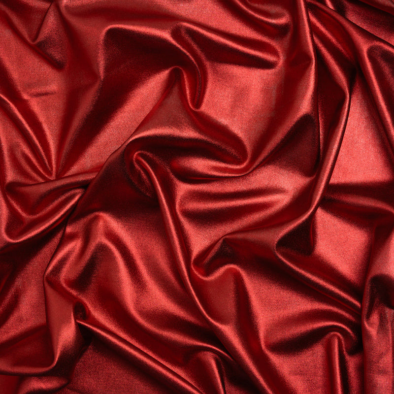 Yaya Han Metallic Foiled Stretch Spandex Polyester Jersey - Red - Cosplay Collection