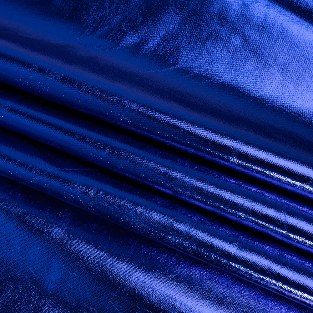 Yaya Han Metallic Foiled Stretch Spandex Polyester Jersey - Cobalt Blue - Cosplay Collection