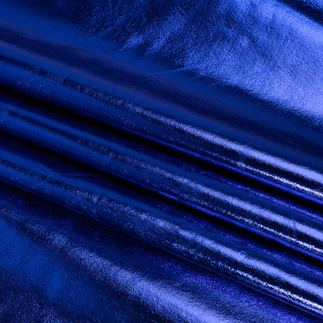 Yaya Han Metallic Foiled Stretch Spandex Polyester Jersey - Cobalt Blue - Cosplay Collection
