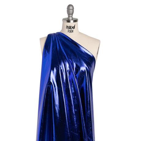 Yaya Han Metallic Foiled Stretch Spandex Polyester Jersey - Cobalt Blue - Cosplay Collection