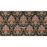 Yaya Han Metallic Polyester Brocade - Black, Red and Sage Green Floral Damask - Cosplay Collection