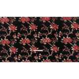 Yaya Han Metallic Chenille Brocade - Black, Red and Gold Floral - Cosplay Collection