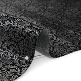 Yaya Han Polyester and Nylon Brocade - Imperial Silver and Black Damask - Cosplay Collection