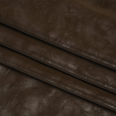 Yaya Han Soft Stretch Faux Leather/Pleather - Distressed Dark Brown with Brushed Backing - Cosplay Collection
