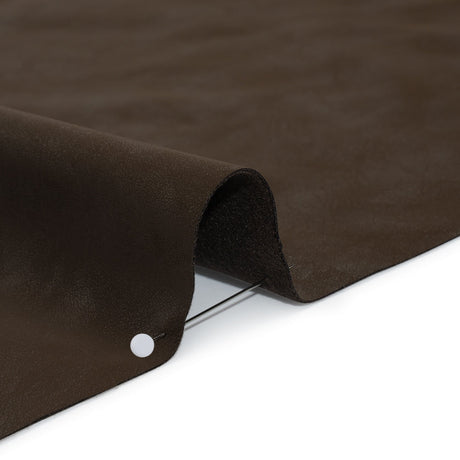 Yaya Han Soft Stretch Faux Leather/Pleather - Distressed Dark Brown with Brushed Backing - Cosplay Collection