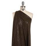 Yaya Han Soft Stretch Faux Leather/Pleather - Distressed Dark Brown with Brushed Backing - Cosplay Collection