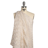Yaya Han Puckered Novelty Woven - Cream and Gold Geometric Diagonal Stripes - Cosplay Collection