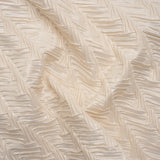 Yaya Han Puckered Novelty Woven - Cream and Gold Geometric Diagonal Stripes - Cosplay Collection