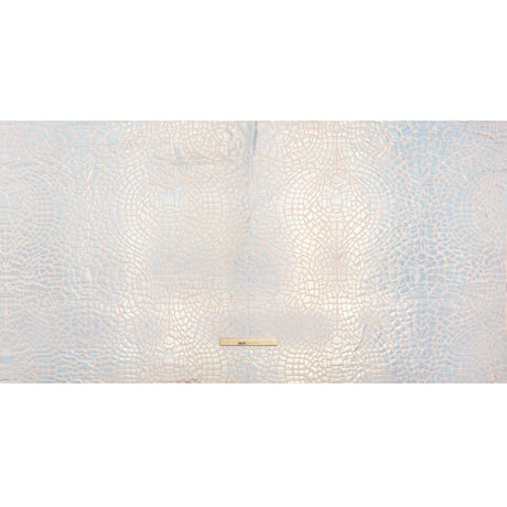 Yaya Han Holographic Foiled Stretch Spandex Polyester Jersey - Metallic Silver Iridescent Broken Glass Abstract - Cosplay Collection