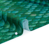 Yaya Han Metallic Foiled Stretch Spandex Polyester Jersey - Emerald Green Mermaid Scales and Tiny Dots - Cosplay Collection