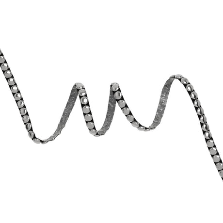 Yaya Han Studded Trim - Fantasy Silver and Black Single Row, 0.3125" - Cosplay Collection