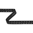 Yaya Han Studs on Velvet Ribbon with Central Lattice - Vampire Silver and Black, 1" - Cosplay Collection