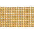 Yaya Han Textured Square Pyramid Studded Chainmail Trim - Yellow Gold, 4" - Cosplay Collection
