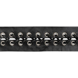 Yaya Han Faux Leather Corset Lacing Trim - Black and Silver, 1.63" - Cosplay Collection