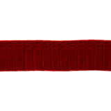 Yaya Han Pleated Velveteen Ribbon Trim - Red, 1.5" - Cosplay Collection