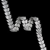 Yaya Han Iron-On Metallic Embroidered Trim - Silver Roman Leaves, 1.25" - Cosplay Collection