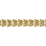 Yaya Han Iron-On Metallic Embroidered Trim - Gold Roman Leaves, 1.25" - Cosplay Collection