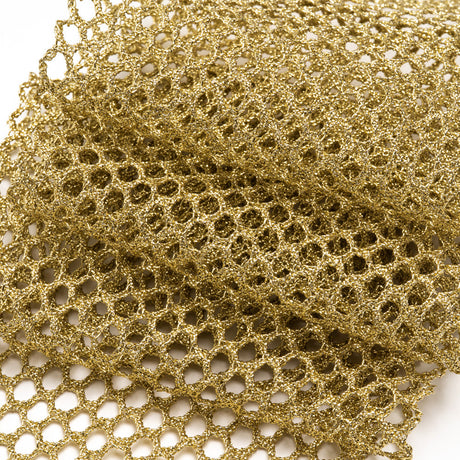 Yaya Han Metallic Mesh Trim - Gold, 4.63" - Cosplay Collection