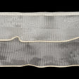 Yaya Han 2 Tier Pleated Crystal Organza Trim - Ivory, 4" - Cosplay Collection