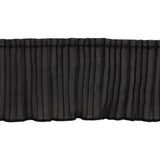 Yaya Han Pleated Ruffle Trim - Black, 3" - Cosplay Collection