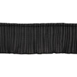 Yaya Han Pleated Ruffle Trim - Black, 3" - Cosplay Collection