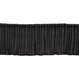 Yaya Han Pleated Ruffle Trim - Black, 3" - Cosplay Collection