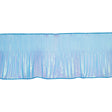 Yaya Han Pleated Ruffle Organza Trim - Mermaid Blue and Green Iridescent, 5.5"