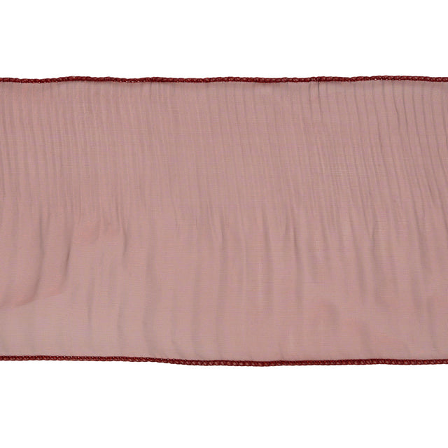 Yaya Han Pleated Ruffle Organza Trim - Mermaid Dark Red, 5" - Cosplay Collection