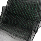 Yaya Han Pleated Ruffle Organza Trim - Mermaid Black and Iridescent Stripes, 5" - Cosplay Collection