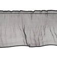 Yaya Han Pleated Ruffle Organza Trim - Mermaid Black and Iridescent Stripes, 5" - Cosplay Collection
