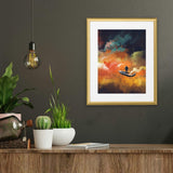 Elegant Gold Frame, 16x20" Hang Horizontally or Vertically